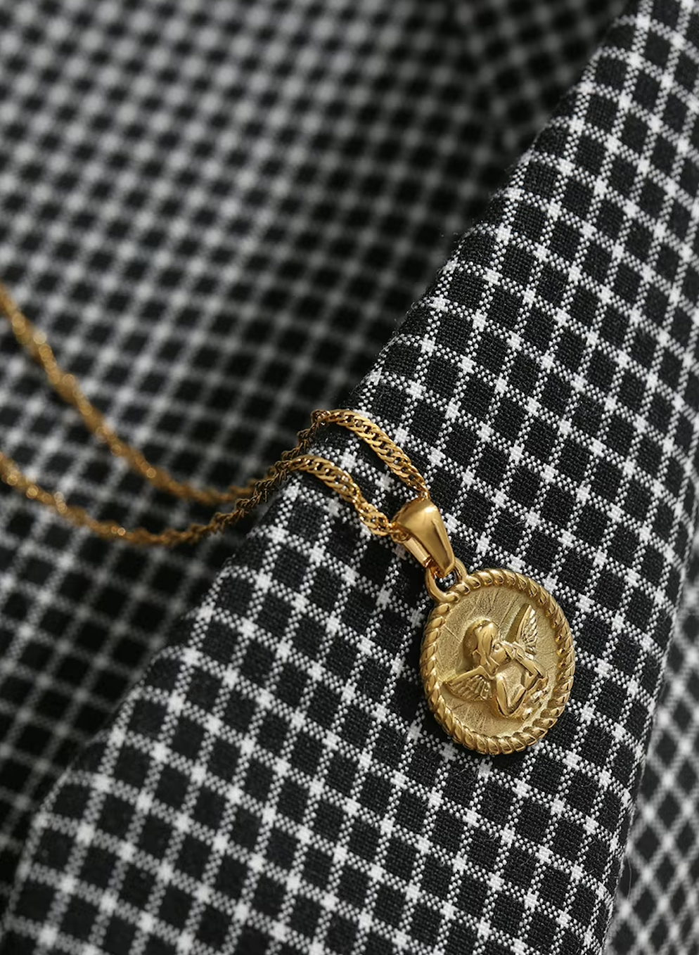 cherub pendant necklace