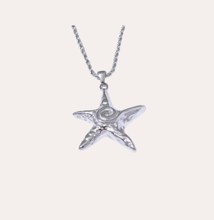 sirène pendant necklace silver