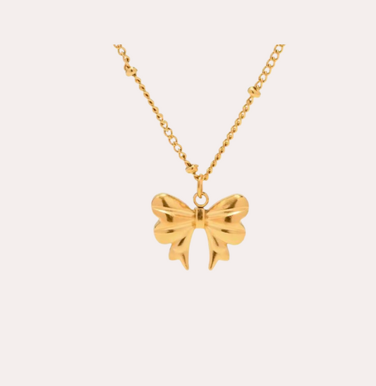 bow pendant necklace