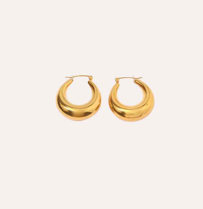 staple hoops gold