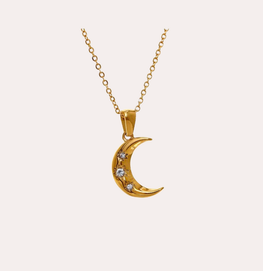 moon pendant necklace