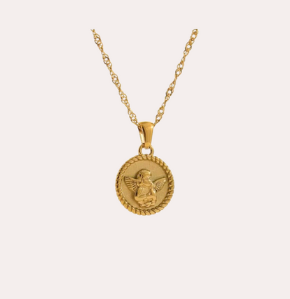 cherub pendant necklace