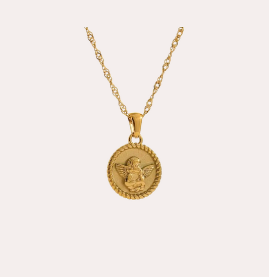 cherub pendant necklace
