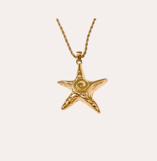 sirène pendant necklace gold